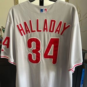 Authentic Majestic Roy Halladay MLB Jersey